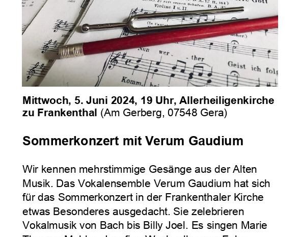 Sommerkonzert mit Verum Gaudium